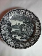 Assiette Anglaise  "John Meir" en décalcomanie  année 1840, Antiquités & Art, Enlèvement ou Envoi