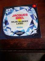 45T Jacques Brel : Mijn vlakke land / Rosa, Cd's en Dvd's, Vinyl Singles, Ophalen of Verzenden