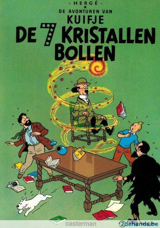 Kuifje, De 7 kristallen bollen, Hergé,, Boeken, Stripverhalen, Gelezen, Ophalen of Verzenden