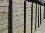 Tuinafsluitingen hout met betonpalen - Tand en groefsysteem, Jardin & Terrasse, Enlèvement, Neuf, Poteaux