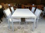 Table de jardin en aluminium avec 4 chaises., Enlèvement, Neuf