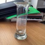 Lange smalle vaas, Minder dan 50 cm, Glas, Ophalen of Verzenden