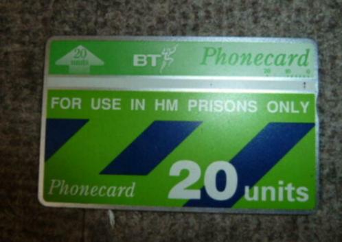 telefoon kaart " BT Phonecard " for use in HM prisons only, Verzamelen, Telefoonkaarten, Ophalen of Verzenden