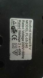 2 spots de lampes pour pièces Boxford Holland B.V. FL-05-240, Gebruikt, Ophalen of Verzenden, Netvoeding, Spots