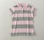 t-shirt col polo Gap S 116 122 rose gris rayé, Fille, GAP, Chemise ou À manches longues, Utilisé
