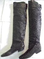 Dameslaarzen overknee GIAMPAOLO SALMASO zwart leder mt 37,5, Kleding | Dames, Schoenen, Ophalen, Hoge laarzen, Zwart, Nieuw