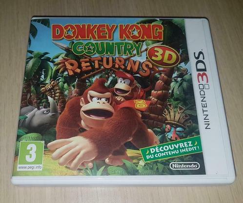 Donkey kong Country Returns 3D, Consoles de jeu & Jeux vidéo, Jeux | Nintendo 2DS & 3DS, Comme neuf, Enlèvement ou Envoi