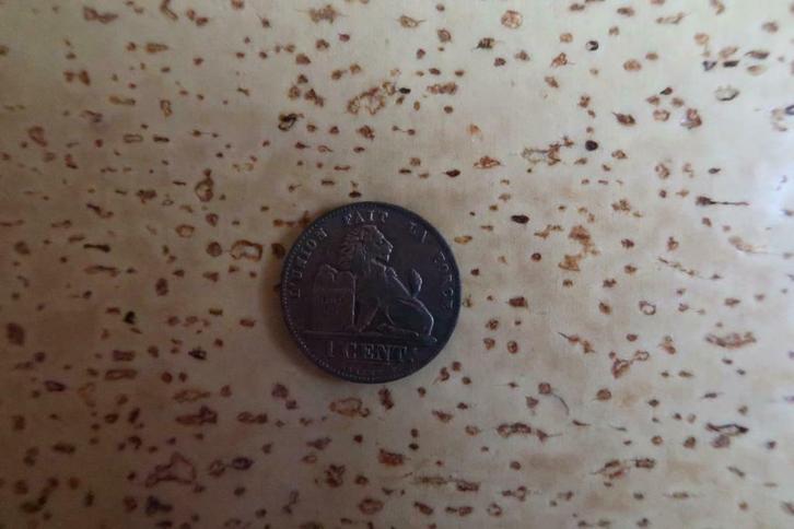 Munten : Koning Leopold II – 1 Centiem, Postzegels en Munten, Munten | België, Losse munt, Ophalen of Verzenden