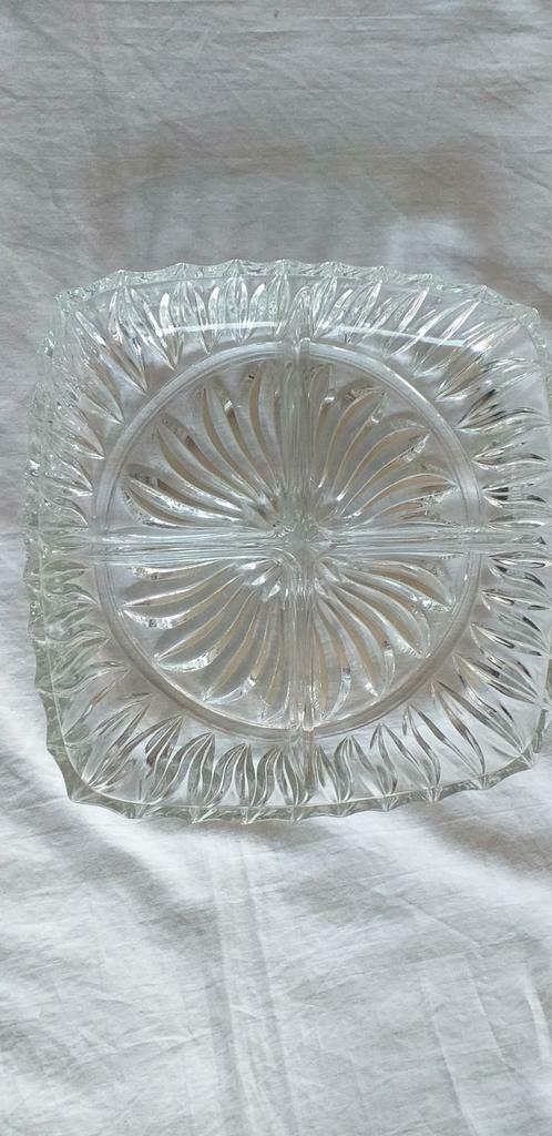 Plat aperitif art deco, Antiquités & Art, Antiquités | Verre & Cristal, Enlèvement ou Envoi