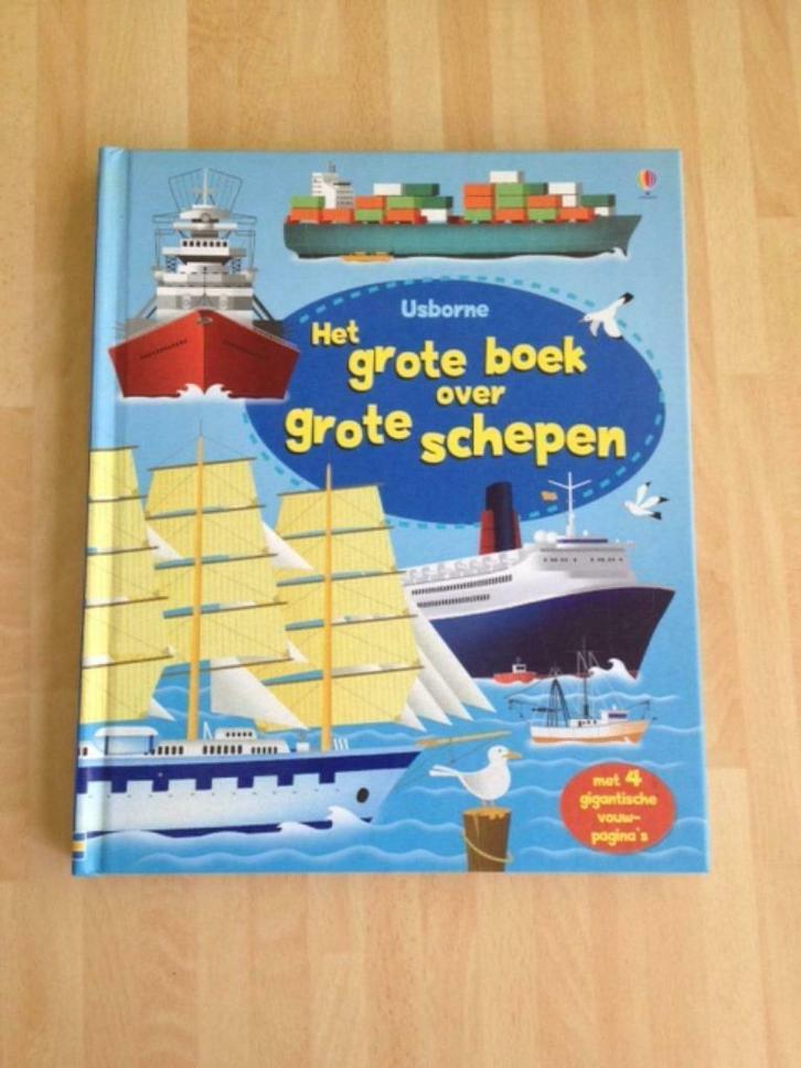 Het grote boek over grote schepen, Boeken, Kinderboeken | Jeugd | onder 10 jaar, Zo goed als nieuw, Ophalen of Verzenden