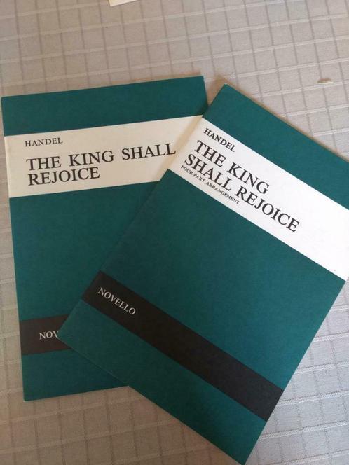 The king shall rejoice   Händel   / partituur, Muziek en Instrumenten, Bladmuziek, Nieuw, Thema, Klassiek, Piano, Koor, Zang, Ophalen of Verzenden