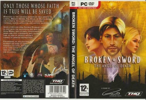 PC DVD-ROM Broken Sword : The Angel of Death, Games en Spelcomputers, Games | Pc, Gebruikt, Avontuur en Actie, Verzenden
