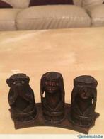 Trio van oude houten apen (3 symbolen), Gebruikt