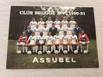 Foto + handtekeningen spelers van Club Brugge 1990-91, Enlèvement ou Envoi