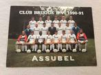 Foto + handtekeningen spelers van Club Brugge 1990-91, Sport en Fitness, Ophalen of Verzenden