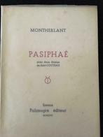 Pasiphaé - Montherlant, Antiquités & Art, Envoi