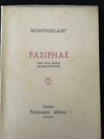 Pasiphaé - Montherlant, Envoi