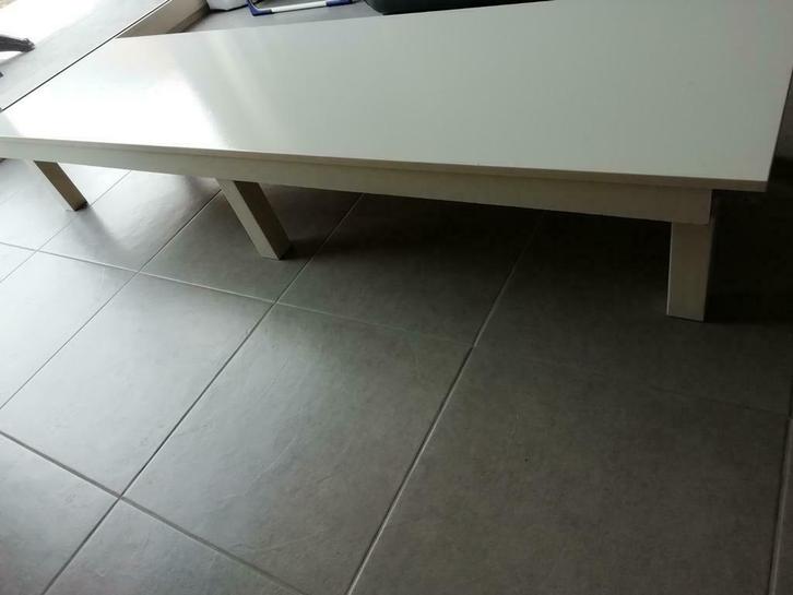 Salontafel ivoorwit gelakt, Huis en Inrichting, Woonaccessoires | Etagères, Gebruikt, Ophalen
