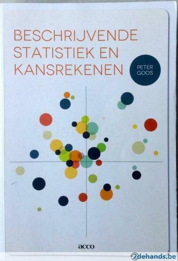 A vendre Statistiques descriptives et probabilités, TEW, Enlèvement, Neuf, Enseignement supérieur, Van In