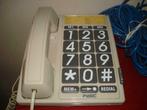 TELEPHONE GRANDES TOUCHES FYSIC + 5M CABLE, Télécoms, Comme neuf, Envoi