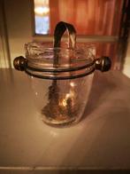 Seau à glaçons en verre + pince, Ophalen