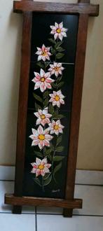 Pausita keramieke tegels handgeschilderd wanddecor bloemen, Antiek en Kunst, Antiek | Keramiek en Aardewerk, Ophalen