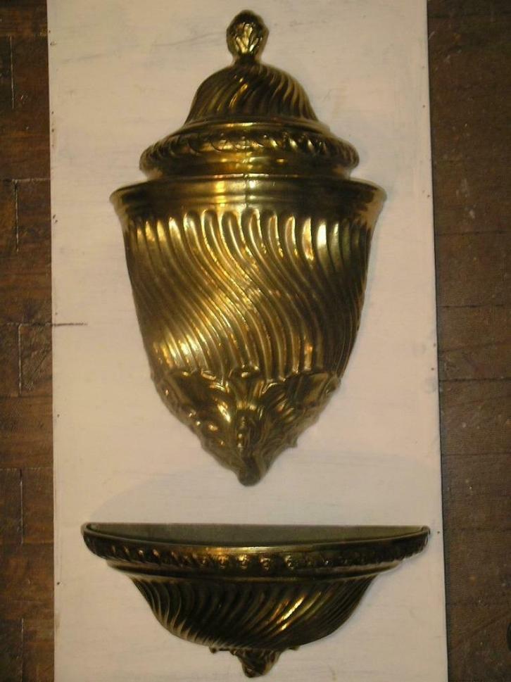 MOOIE OUDE HANDWAS IN TWEE DELEN / KOPER, Antiek en Kunst, Antiek | Brons en Koper, Koper, Ophalen of Verzenden