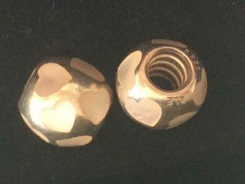 Charm pour Pandora - coeurs blancs beschikbaar voor biedingen