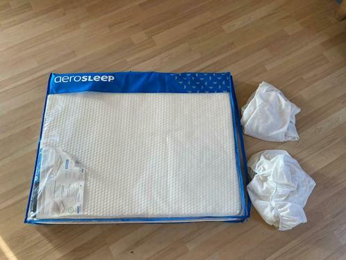 Boxmatras + 2 lakens. Aerosleep, Kinderen en Baby's, Babyparken, Zo goed als nieuw, Rechthoekig, Boxkleed