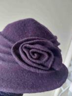chapeau mauve violet en laine de qualité avec fleur fille S, Vêtements | Hommes, Créateur indépendant, Chapeau, Enlèvement ou Envoi