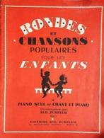 partition piano et chant rondes et chansons populaires pour, Ophalen of Verzenden, Gebruikt, Populair, Piano