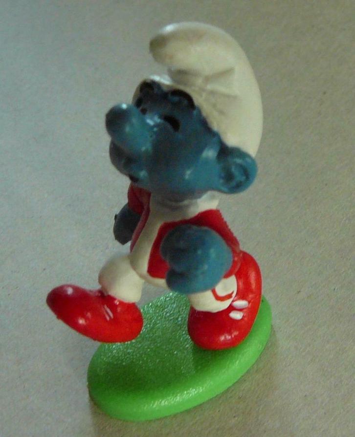 jogger Smurf schtroumpf Peyo  20172, Collections, Personnages de BD, Comme neuf, Statue ou Figurine, Schtroumpfs, Envoi