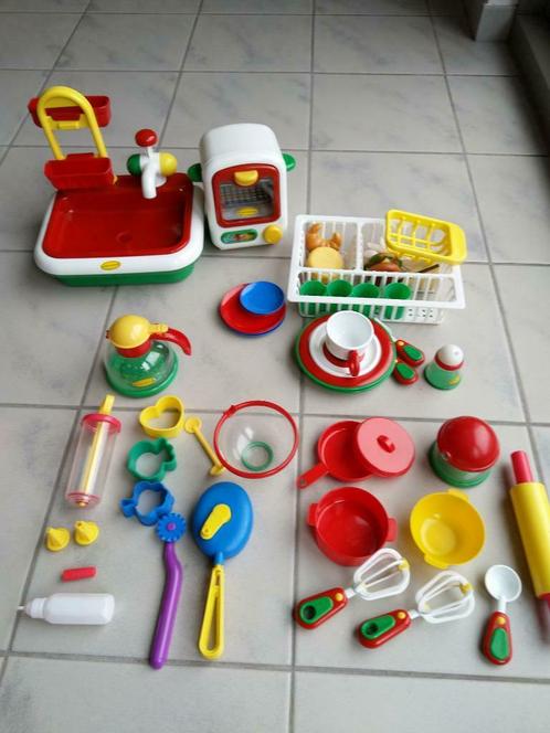 Keukenmateriaal: afwasbakje, oven koffiezet, ..., Kinderen en Baby's, Speelgoed | Educatief en Creatief, Gebruikt, Ophalen of Verzenden