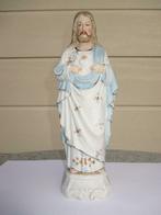 antique statue d'un saint Sacré-Cœur Jésus porcelaine biscui, Image, Utilisé, Enlèvement ou Envoi, Christianisme | Catholique