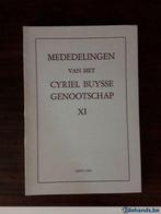 Mededelingen van het Cyriel Buysse Genootschap XI, Nieuw, Ophalen of Verzenden