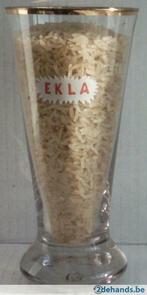 Bier brouwerij glas Ekla goudboord Vandenheuvel Ukkel Brusse, Verzamelen, Ophalen of Verzenden, Gebruikt