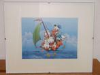 Disney tekening Donald Duck in kader = 2 euro, Enlèvement ou Envoi, Donald Duck, Comme neuf, Autres types