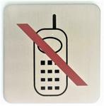 Pictogramme, plaque signalétique « GSM interdit », Autres types, Neuf, dans son emballage, Enlèvement ou Envoi, Réception ou Hall d'entrée