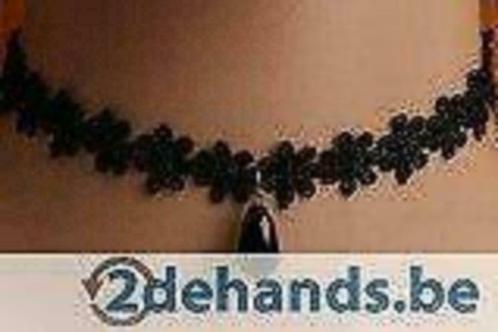 Joker "choker" ketting zwart met bloemen en parel, Kleding | Dames, Overige Dameskleding, Nieuw, Ophalen of Verzenden