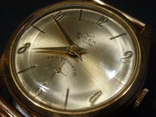17 Rubis Jewels BULER De Luxe Vintage horloge, Antiek en Kunst, Curiosa en Brocante, Verzenden