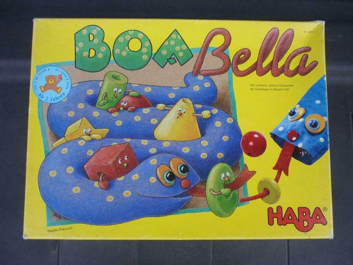 Jeu enfant - Boa Bella - Haba, Hobby en Vrije tijd, Gezelschapsspellen | Overige, Gebruikt, Een of twee spelers, Ophalen of Verzenden