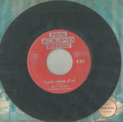 Betty Franken – Cuando calienta el sol / Paradiso – Single, Cd's en Dvd's, Vinyl Singles, Gebruikt, Single, Pop, 7 inch, Ophalen of Verzenden