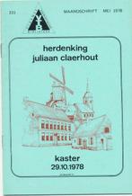 Herdenking Juliaan Claerhout - Kaster 1978 - VTB 1978, Boeken, Gelezen