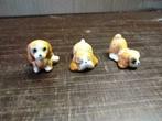 3 miniatuur beeldjes honden, Ophalen, Gebruikt, Dier