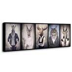 Nieuw panorama canvas schilderij Dieren 120 x 40 cm, Verzenden