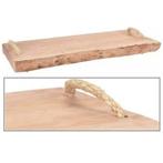 Serveerplank robuust lengkeng hout 50 cm, Overige vormen, Nieuw, Ophalen of Verzenden, Hout
