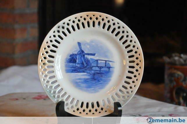 assiette ajourée decor au moulin bleu, Enlèvement ou Envoi