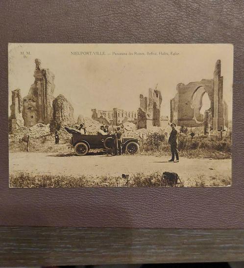 Nieuport-Ville. Panorama des Ruines, Beffroi, Halles, 1920, Collections, Cartes postales | Belgique, Enlèvement ou Envoi