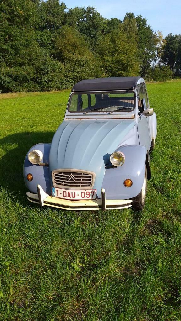 citroen 2cv, Autos, Citroën, Entreprise, 2CV, Essence, Cabriolet, 4 portes, Boîte manuelle, Bleu, Noir, Enlèvement