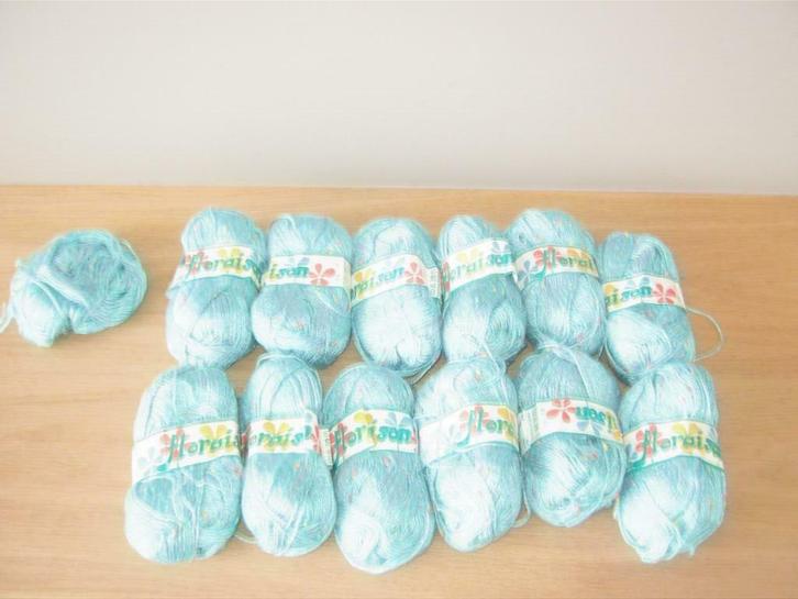 Breigaren lichtblauw gespikkeld, Hobby en Vrije tijd, Breien en Haken, Nieuw, Breien, Ophalen